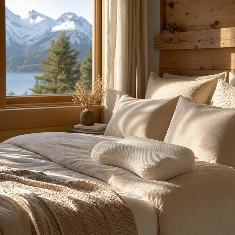 Categoria Bienestar y Descanso - cama con vista a montanas