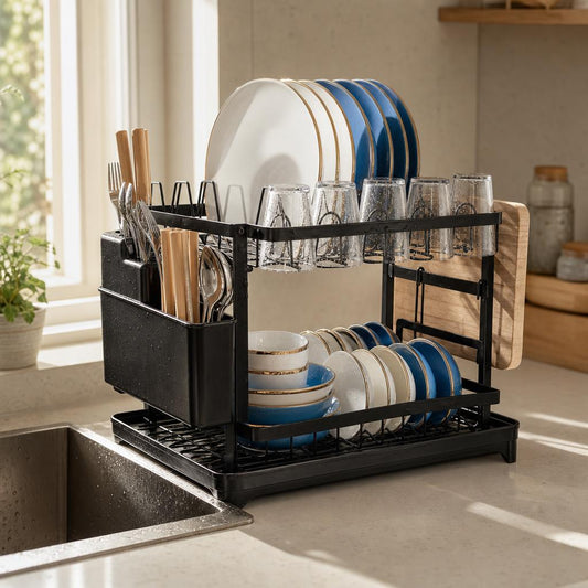 Rack secaplatos PataGoHome junto al fregadero