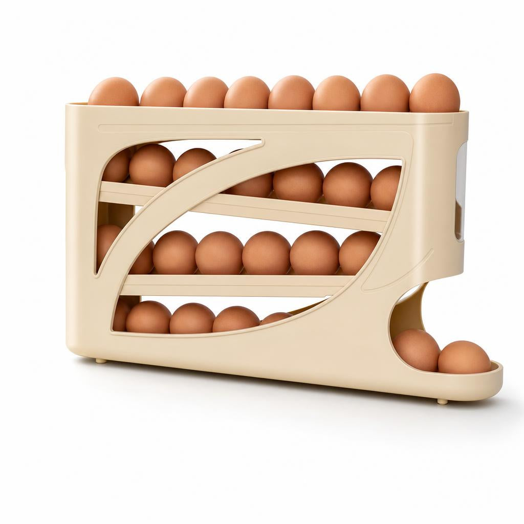 Organizador de huevos deslizante de 4 niveles PataGoHome