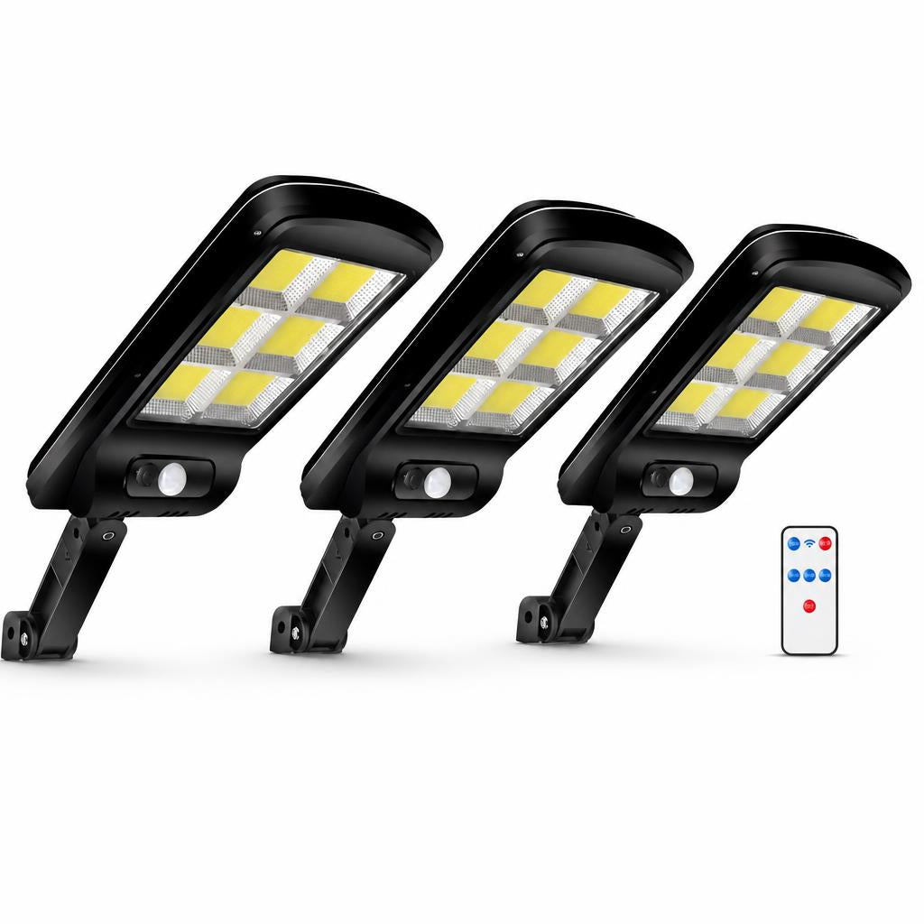 Pack 3 focos solares - foto fondo blanco