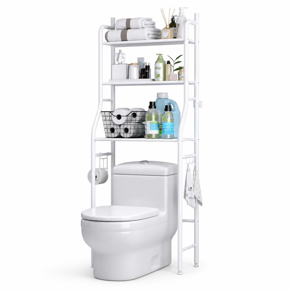 Estante organizador baño - foto fondo blanco