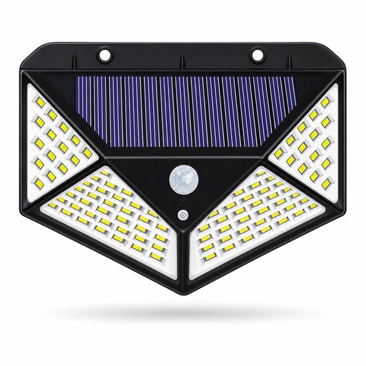 Foco solar 100 LED sensor - foto fondo blanco
