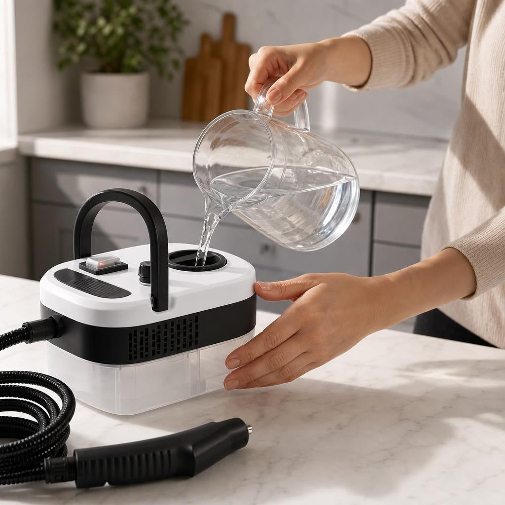 Llena el depósito con agua del grifo